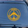 Peace Air Force B-52 B52 Decal Sticker The Old Fashioned Way Car Vinyl No Bkgrd Choose Size Color (8'' x 8" (20.3cm x 20.3cm), Yellow) view 1