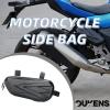 OUKENS Motorcycle Tail Bag, Universal EVA Hard Shell Triangle Waterproof Motorcycle Side Bag Bike Luggage Storage with Double Sealing Zippers, Black view 3