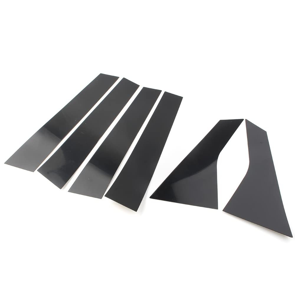 LIRU 6pcs Black Pillar Post PC Door Window Pillar Post for HONDA Accord 2018 2019 2020