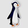 Cute Penguin Vinyl Sticker, Arctic Animal Sticker, Pet Gift Sticker, Laptop Decal, Vinyl Car Decal, Waterbottle Sticker view 1