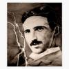 Nikola Tesla - Sepia Bumper Sticker Vinyl Decal 5" view 1