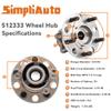 SimpliAuto Rear Wheel Hub Bearing Replacement for Dodge Caliber 07-08, fits Jeep Compass Patriot 07-17 [4WD AWD] [512333-x2] view 3