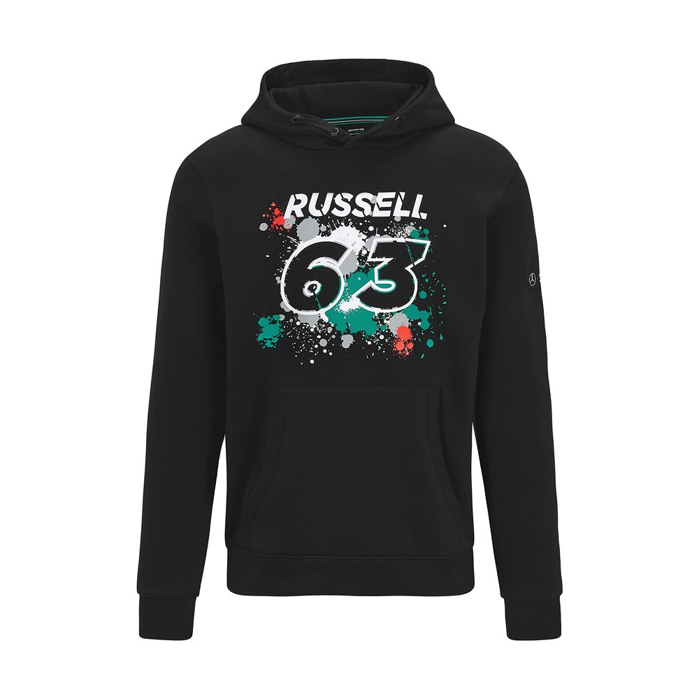 Mercedes AMG Petronas Formula One Team - Official Formula 1 Merchandise Collection - George Russell #63 Hoodie - Black - Size: S