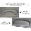 Car Sun Glasses Case Holder Storage Box, for Renault Koleos Fluenec Latitude Sandero Kadjar Captur Talisman Megane Laguna Scenic,Gray view 4