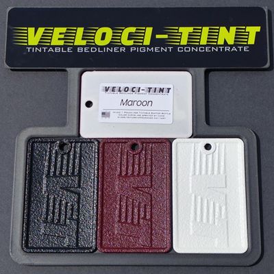 VelociTint Bedliner Pigment Concentrate 2oz Pouch for 2K Urethane Tintable Bed Liner 200+ Colors Available - Maroon