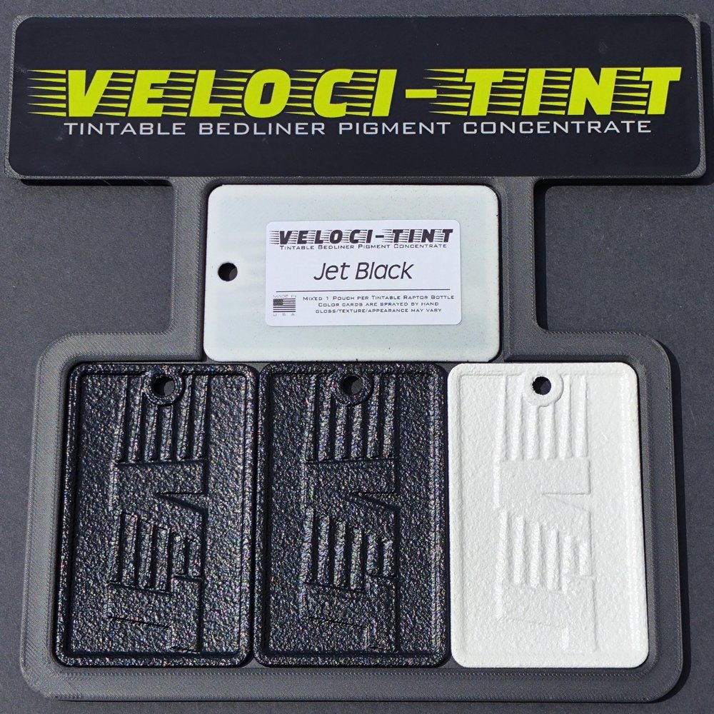 VelociTint Bedliner Pigment Concentrate 2oz Pouch for 2K Urethane Tintable Bed Liner 200+ Colors Available - Jet Black