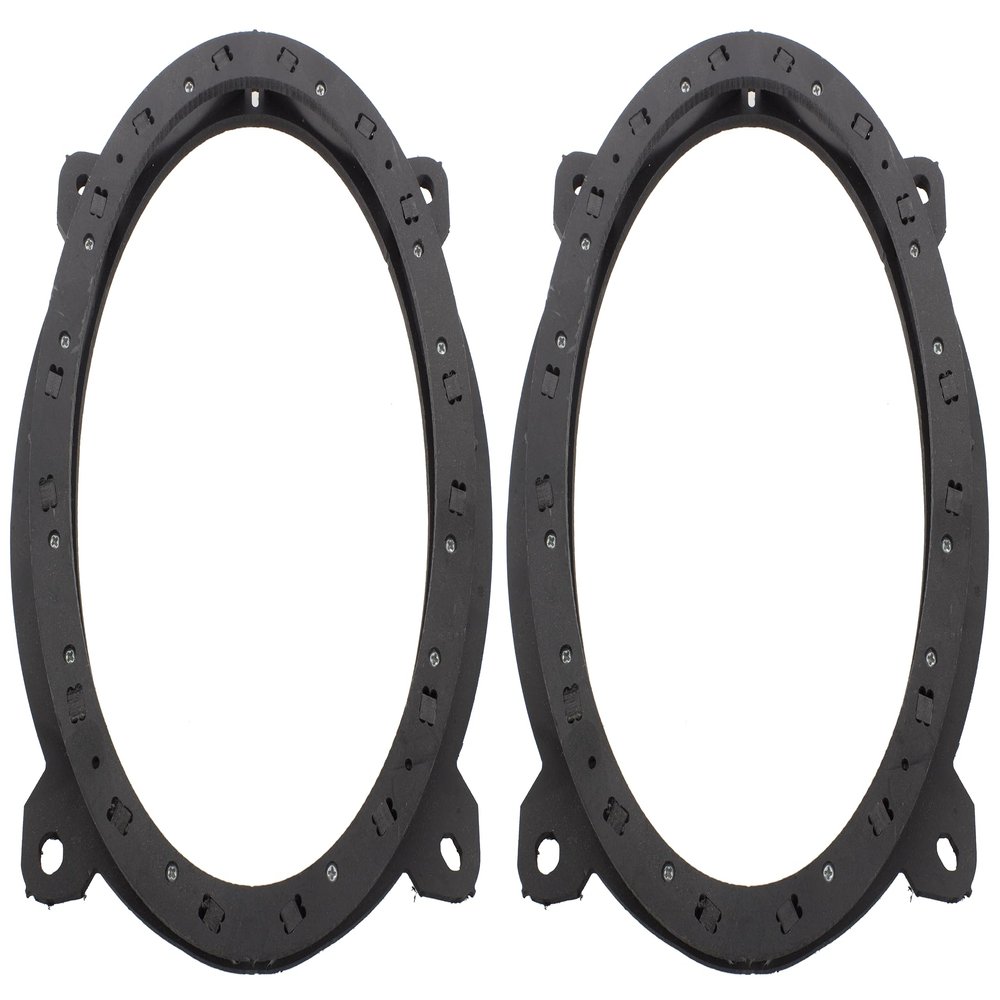 Front Door Speaker Adapter Spacer Rings Compatible with Toyota Avalon B4X Camry Crown Highlander Mirai Sequoia Sienna Tundra Front Doors - for Use with Shallow Speakers - SAK141_69-1 Pair