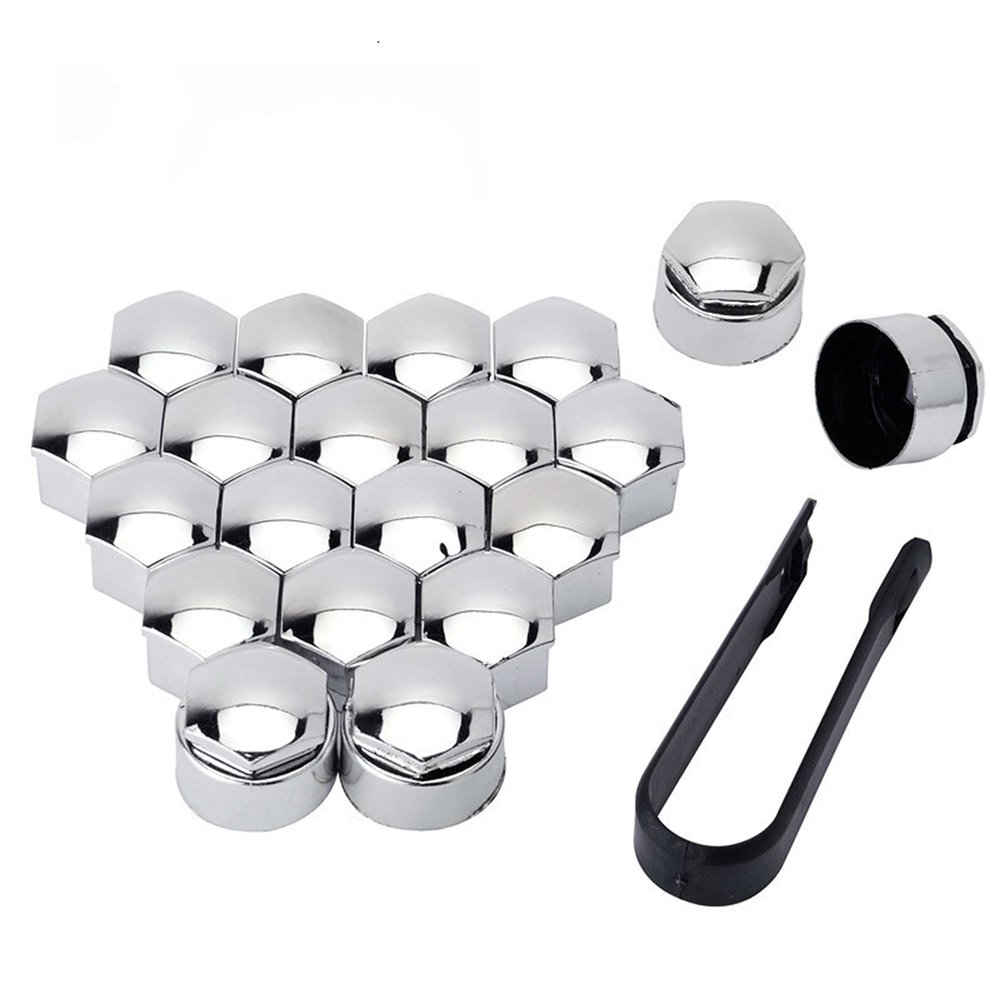 JINYISI 20 Pieces 17 mm /19 mm/ 21 mm Wheel nut Bolt Head caps,for Renault Dacia Duster