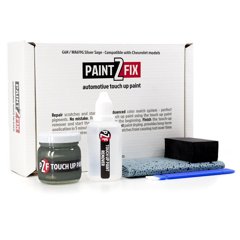 G6N / WA619G Silver Sage Touch Up Paint Kit for Chevrolet 1.35 fl oz