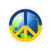 Ukraine World Peace Vinyl Sticker Auto Car Truck Wall Laptop | Sticker | 5.5" Wide view 1