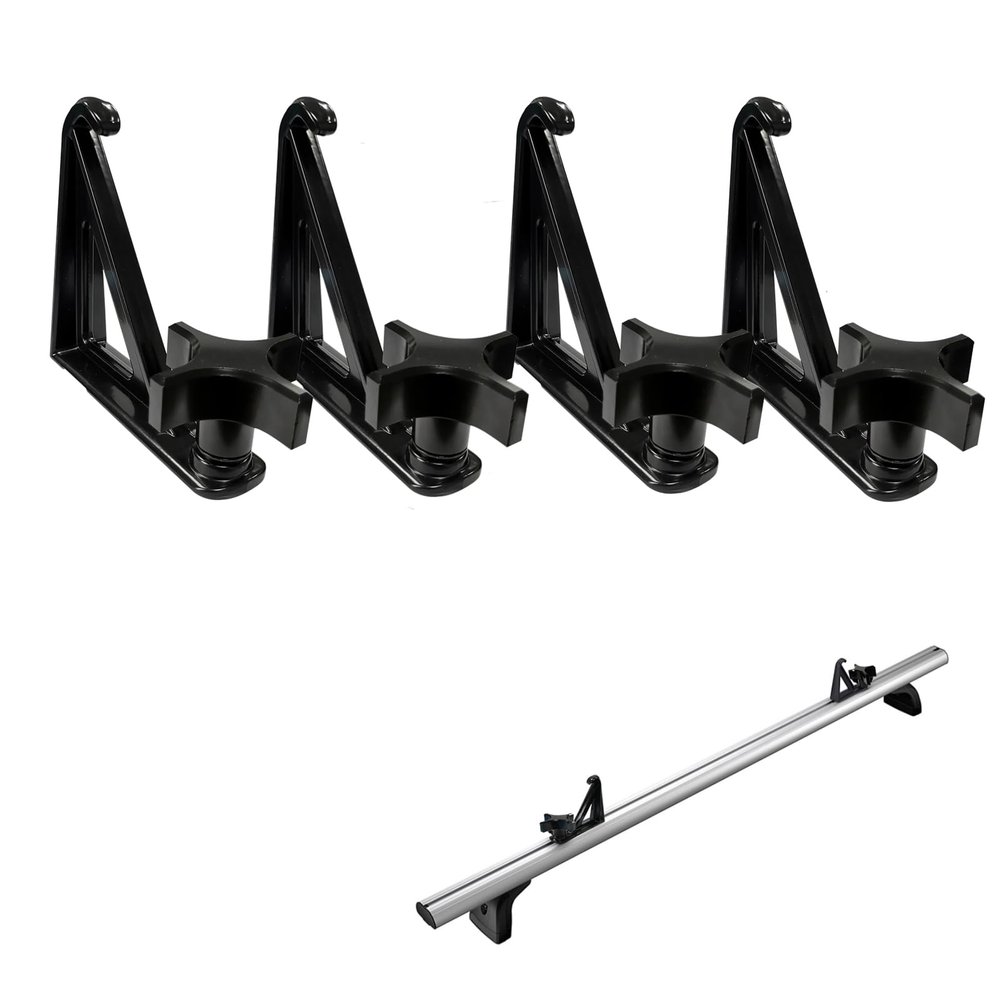 Load Stops Brackets Replace T-Slot Truck Crossbar for Ladder, Firewood, Kayak 4 Pack