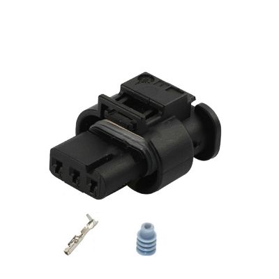 Guangcheng 2 Sets 3 Pin Electrical Automotive Plug Cable Waterproof Wire 1.2 MM Connector for VW 3C0973203 872-858-541 (Color : Follow me Cheaper, Package : 2 Set of Female)