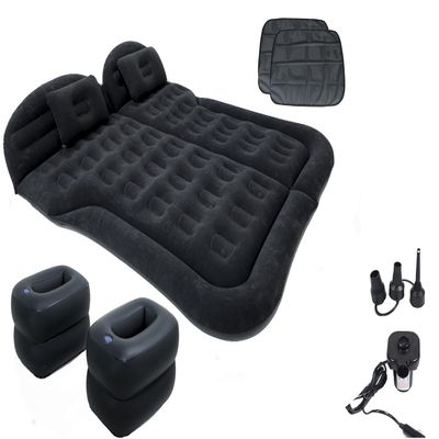 Onirii Inflatable SUV Air Mattress Thickened Flocking Inflatable Car Camping Travel Air Mattress with 2 Pillows & Air Pump,Portable Car Sleeping Bed for SUV|MPV|Minivan