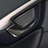 Carbon Fiber Interior Accessories Car Inner Door Bowl Cover Trim For Volvo V60 S60 2010-2018(black) view 1