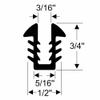 Steele Rubber Products 90-3515-357 Boat 3/4" U-Shaped Window Channel Sold as a 15 Foot Strip view 2