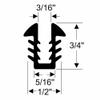 Steele Rubber Products 90-3516-357 Boat 3/4" U-Shaped Window Channel Sold as a 30 Foot Strip view 2
