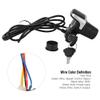 Astibym Electric Bike Throttle , Display Remaining Power 36V Wear1 . 6 m Cable Bike Handlebar Throttle with Key Lock for 22 22 . 8 Mm Handlebar view 2