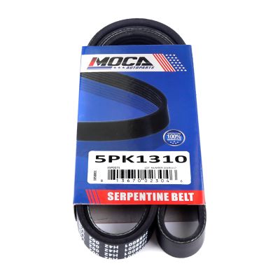 MOCA 5PK1310 EPDM Serpentine Belt fits 2001-2002 for Dodge NEON R/T/ACR Sedan 4-Door 2.0L, 1993-1995 for Mazda RX-7 Touring Coupe 1.3L, 2000-2002 for Mitsubishi Mirage LS Coupe 1.8L