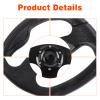 YEHICY 13.7" Golf Cart Steering Wheel for EZGO RXV TXT, Club Car DS, Club Car Precedent and Yamaha Universal Black EZGO Steering Wheel view 3