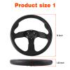 YEHICY 13.7" Golf Cart Steering Wheel for EZGO RXV TXT, Club Car DS, Club Car Precedent and Yamaha Universal Black EZGO Steering Wheel view 4