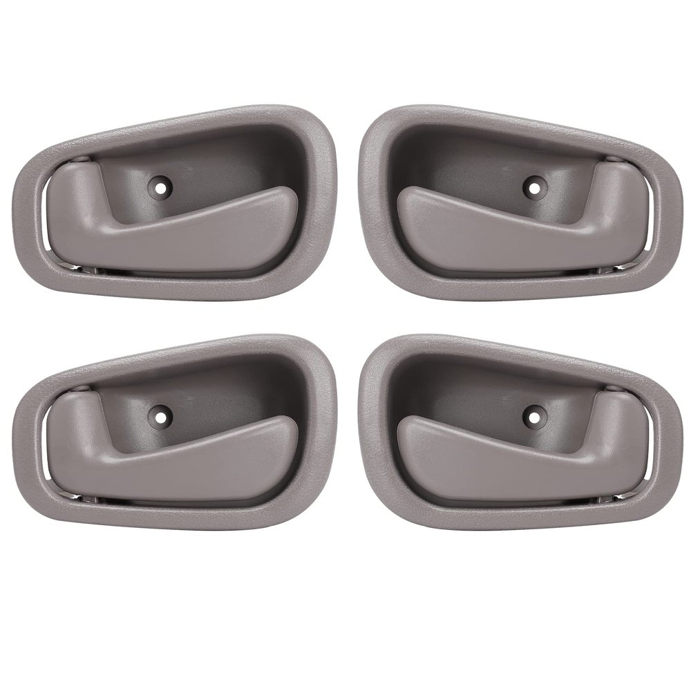 LCWRGS Interior Inside Door Handle Replacement for 1998 1999 2000 2001 2002 Toyota Corolla Chevy Prizm Manual Lock, Inner Door Handle Front/Rear Driver & Passenger Side - Gray