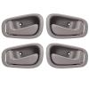 LCWRGS Interior Inside Door Handle Replacement for 1998 1999 2000 2001 2002 Toyota Corolla Chevy Prizm Manual Lock, Inner Door Handle Front/Rear Driver & Passenger Side - Gray view 1