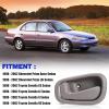 LCWRGS Interior Inside Door Handle Replacement for 1998 1999 2000 2001 2002 Toyota Corolla Chevy Prizm Manual Lock, Inner Door Handle Front/Rear Driver & Passenger Side - Gray view 2