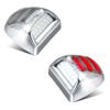 RUXIFEY Chrome LED License Plate Lights Red Neon Tube Tag Light Compatible with Chevy Silverado GMC Sierra 1500 2500 3500 HD Yukon XL Cadillac Escalade EXT view 1
