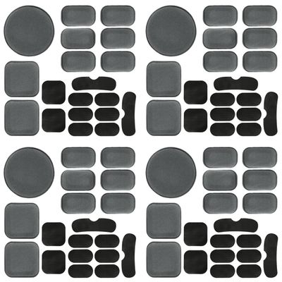 AOUTACC Universal Airsoft Helmet Pads, Helmet Replacement Foam Padding Kits Set Accessories Mats for Fast-Style/Mich/ACH/PASGT Helmet (Grey-4 Sets)