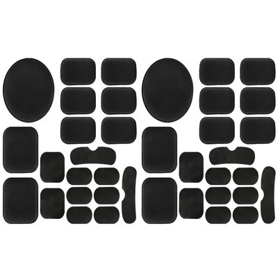Aoutacc Universal Airsoft Helmet Pads, Helmet Replacement Foam Padding Kits Set Accessories Mats for Fast-Style/Mich/ACH/PASGT Helmet (Black-2 Sets)