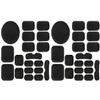 Aoutacc Universal Airsoft Helmet Pads, Helmet Replacement Foam Padding Kits Set Accessories Mats for Fast-Style/Mich/ACH/PASGT Helmet (Black-2 Sets) view 1