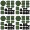AOUTACC Universal Airsoft Helmet Pads, Helmet Replacement Foam Padding Kits Set Accessories Mats for Fast-Style/Mich/ACH/PASGT Helmet (Green-4 Sets) view 1