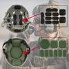 AOUTACC Universal Airsoft Helmet Pads, Helmet Replacement Foam Padding Kits Set Accessories Mats for Fast-Style/Mich/ACH/PASGT Helmet (Green-4 Sets) view 4