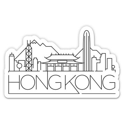 Squiddy Hong Kong - Vinyl Sticker for Car, Laptop, Notebook (5" Wide)