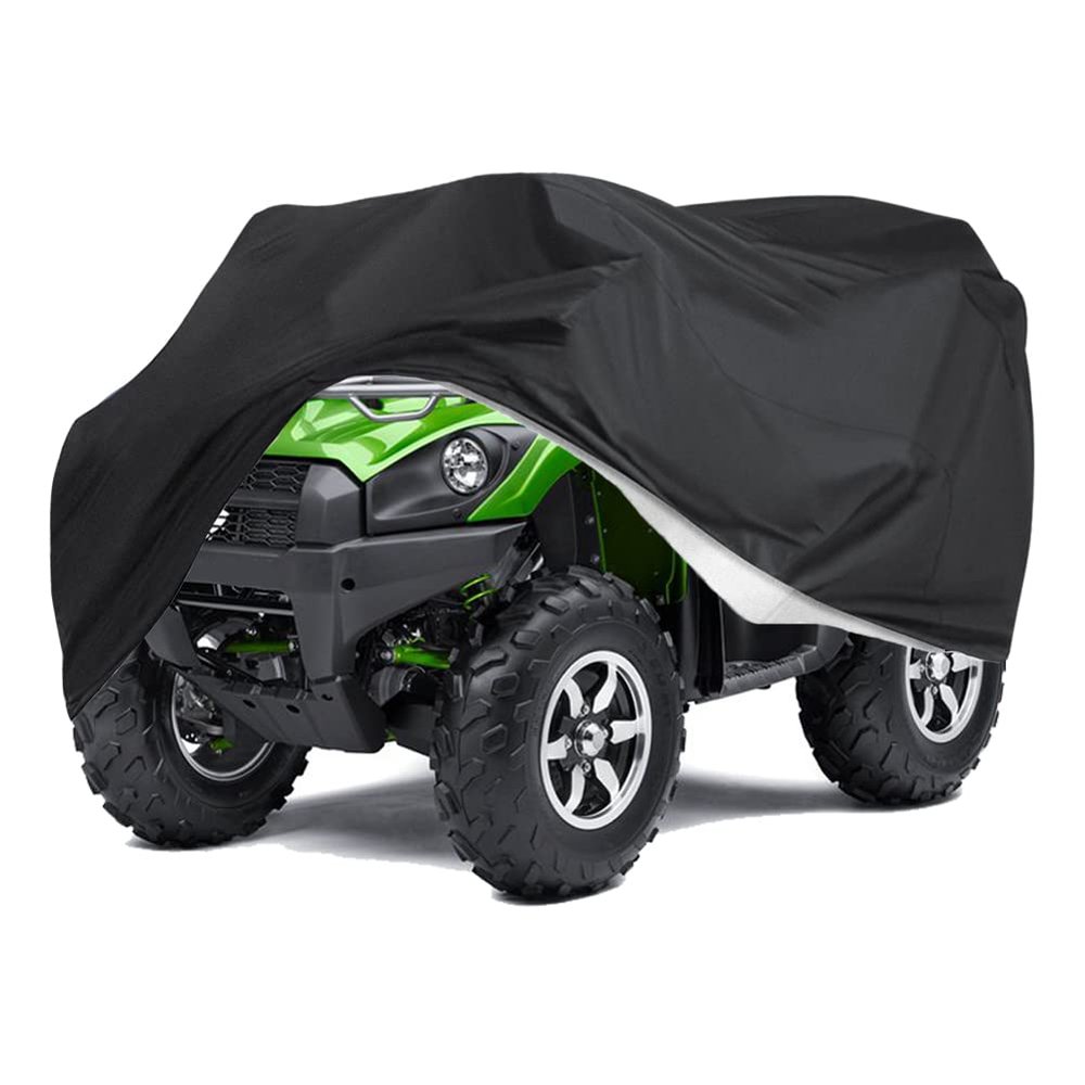 Gicov ATV Cover Waterproof Heavy Duty ATV Outdoor Storage Cover with Elastic Hem Quad Cover for Kawasaki, Arctic Cat, Honda, Polaris,Yamaha All Weather 4 Wheeler Protection