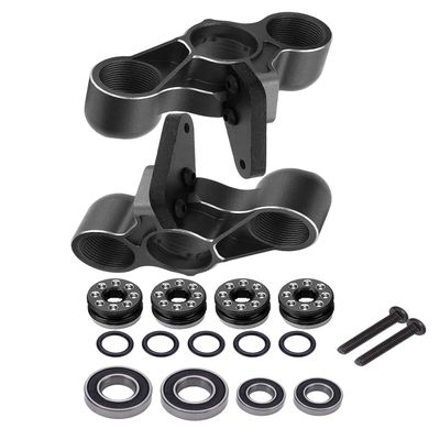 Aluminum Front Steering Knuckles Caster Blocks C-Hubs Upgrades Part for 1/8 Typhon Talion 6S BLX,1/7 Felony Mojave Infraction Limitless Kraton 6S BLX,Replace AR330187 (Red)
