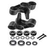 Aluminum Front Steering Knuckles Caster Blocks C-Hubs Upgrades Part for 1/8 Typhon Talion 6S BLX,1/7 Felony Mojave Infraction Limitless Kraton 6S BLX,Replace AR330187 (Red) view 1