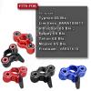 Aluminum Front Steering Knuckles Caster Blocks C-Hubs Upgrades Part for 1/8 Typhon Talion 6S BLX,1/7 Felony Mojave Infraction Limitless Kraton 6S BLX,Replace AR330187 (Red) view 2