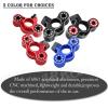 Aluminum Front Steering Knuckles Caster Blocks C-Hubs Upgrades Part for 1/8 Typhon Talion 6S BLX,1/7 Felony Mojave Infraction Limitless Kraton 6S BLX,Replace AR330187 (Red) view 3