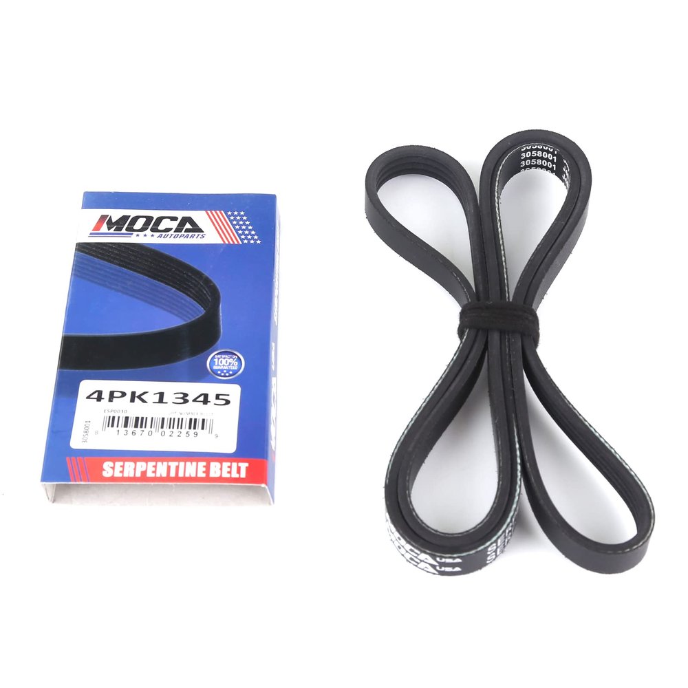 WINBEST EPDM Serpentine Belt 4PK1345 Compatible with 1998-2004 for Nissan Frontier, 2000-2004 for Nissan Xterra 3.3L