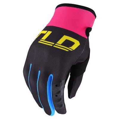 Troy Lee Designs Motocross Motorcycle Dirt Bike Racing Mountain Bicycle Riding Gloves Womens GP Glove; Black/Yellow XL