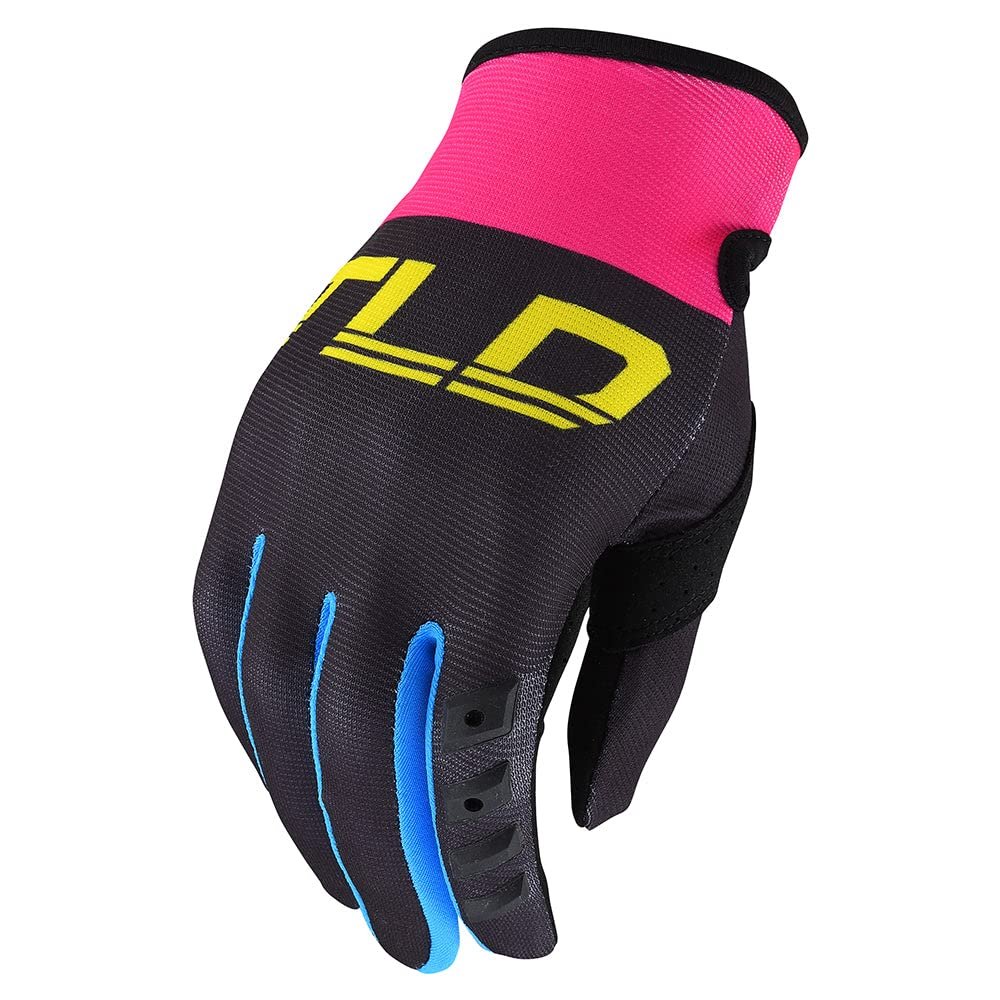 Troy Lee Designs Motocross Motorcycle Dirt Bike Racing Mountain Bicycle Riding Gloves Womens GP Glove; Black/Yellow XL