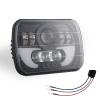 300W 7X6 5X7 Led Headlights Brighter Upgraded Led Sealed Beam Headlamps with High Low Beam H6054 6054 Led Headlights Replacement with H4 Adapters,1pcs view 1