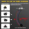 300W 7X6 5X7 Led Headlights Brighter Upgraded Led Sealed Beam Headlamps with High Low Beam H6054 6054 Led Headlights Replacement with H4 Adapters,1pcs view 3