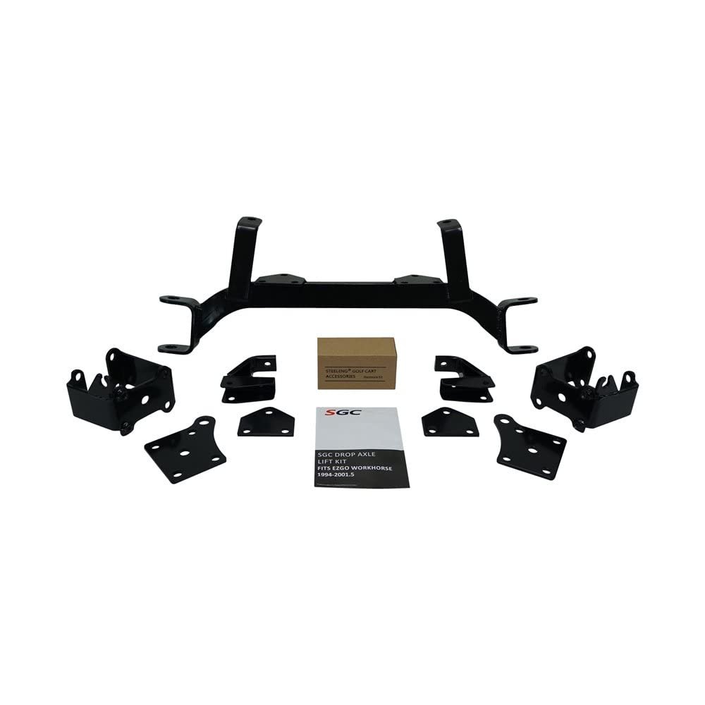 Hardcore Parts SGC 6" Drop Axle Lift Kit for EZGO MPT/WORKHORSE 1200 (1994.5-2001.5) Golf Cart