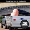 RV Spare Tire Cover - Tire Accessories for Campers, SUVs, Trailers, Trucks, RVs and More | African Rhino Black 27 Inch view 4