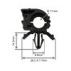 Woodzdon 30 Pcs 1/2" OD 11/32" ID Wire Loom Routing Clip Retainer for GM 8911473 for Auveco 14544 Black Nylon Convoluted Conduit Wiring Harness for Buick for Cadillac for Chevrolet for GMC for Pontiac view 2