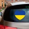 Love Ukraine Ukrainian Flag Heart Sticker Decal Vinyl Reflective Glossy for Car Boat Laptop Pick Size (20'' x 17.2" (50.8cm x 43.8cm), Reflective) view 1