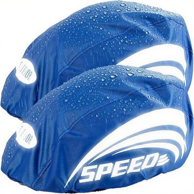 JSAHAH Pack of 2 Bike Helmet Covers Bicycle Helmet Rain Covers (Blue)