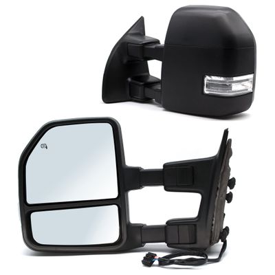 ReYee Pair Towing Mirrors fit for 2008-2016 Ford F250 F350 F450 F550